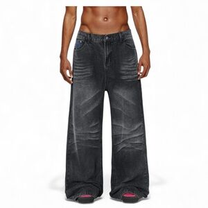 AELFRIC EDEN BAGGY FOLDS JEANS Size 32 NWT Men’s but can be unisex. Relaxed Fit